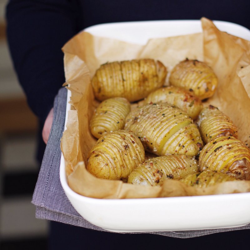 Hasselback aardappelen